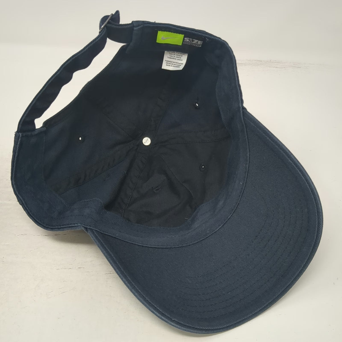 Nike Baseball Cap Blue One Size Adjustable Embroidered Slideback Cotton Hat