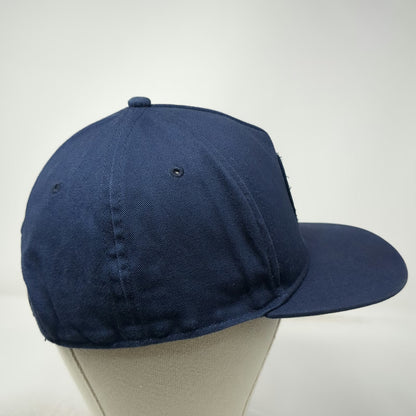 Vans 5 Panel Blue OSFM Snapback Hat Off The Wall Patch Embroidered Skate Logo