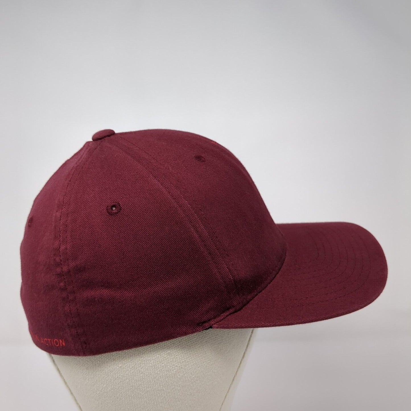 Arc'Teryx Fitted Hat Red Size S-M Embroidered Skeleton Bird Logo Cotton Blend