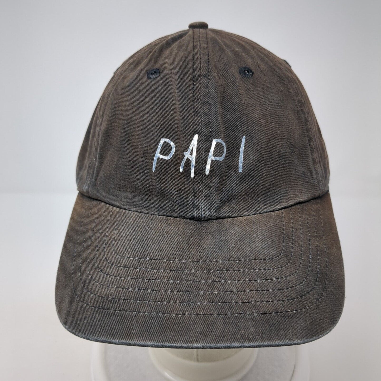 Papi Slideback Baseball Cap Black One Size Adjustable Head Shots KC Caps
