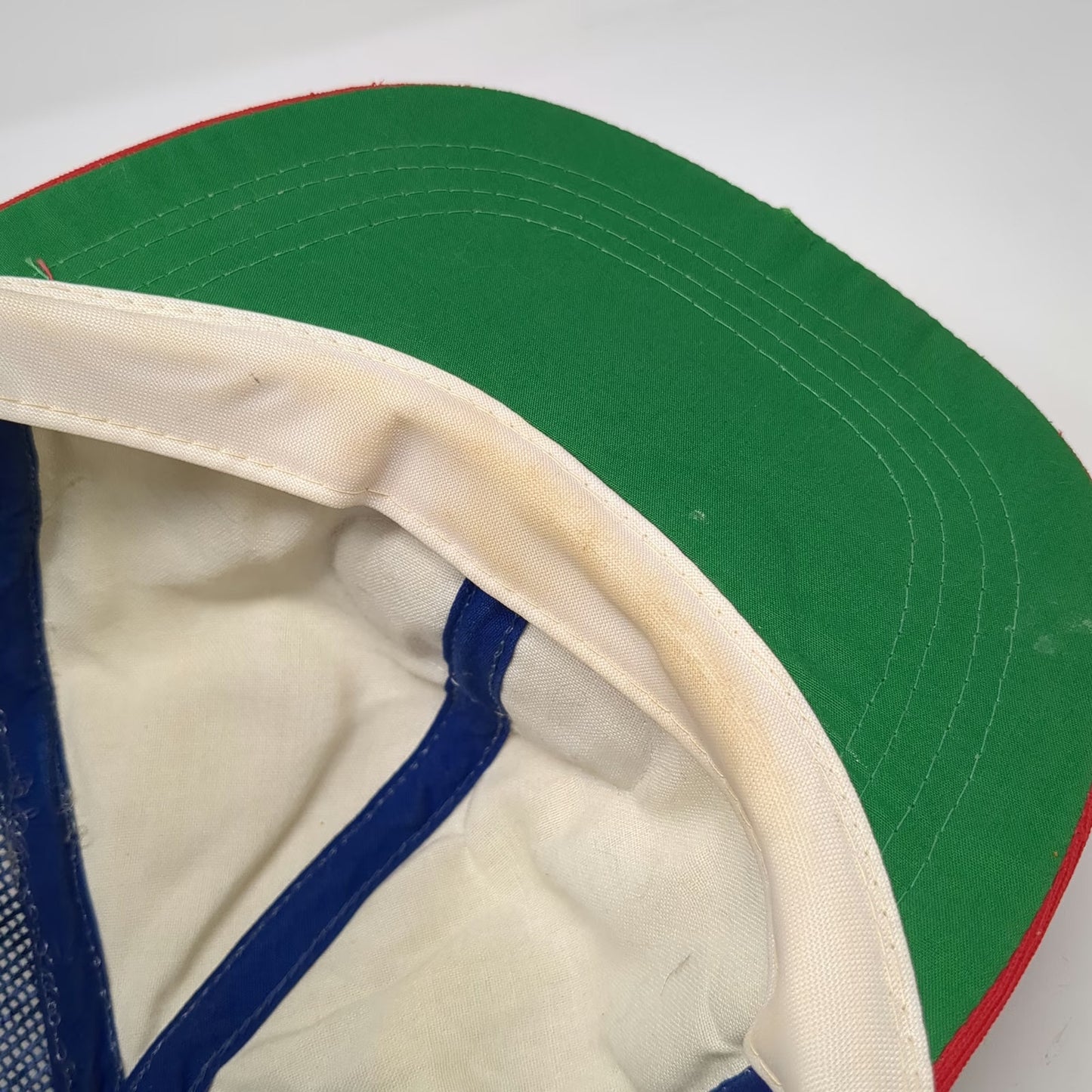 Dorfman-Pacific Trucker Hat White Heart Patch Del Monte Meat Co Snapback Vintage