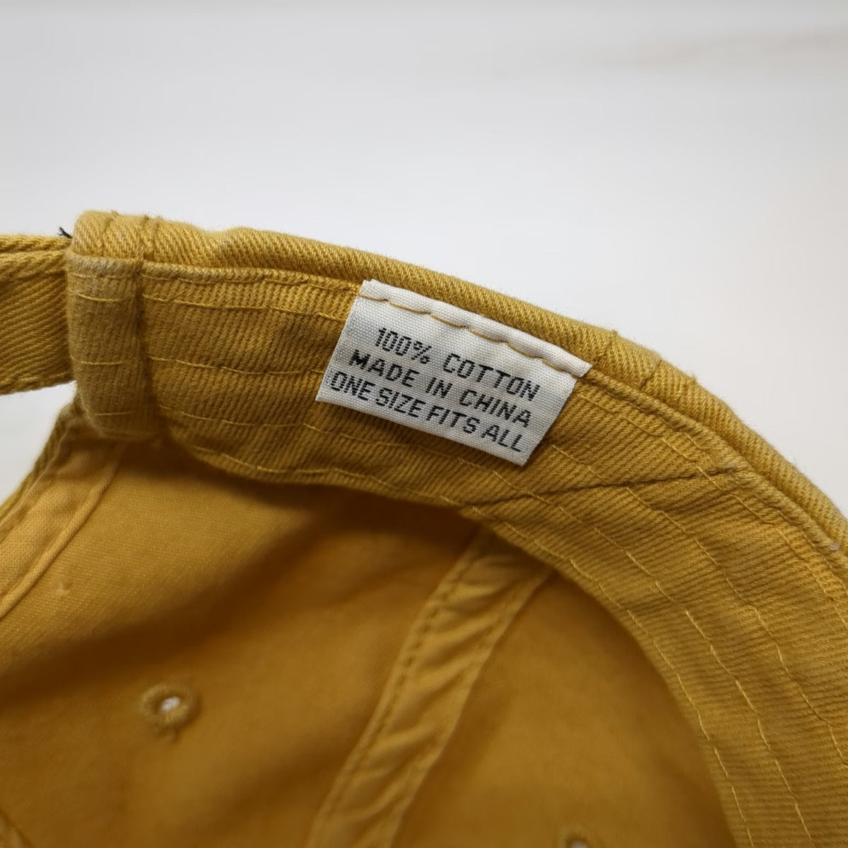 American Dry Goods Yellow Baseball Cap One Size Jackson Hole Wyoming Cotton Hat