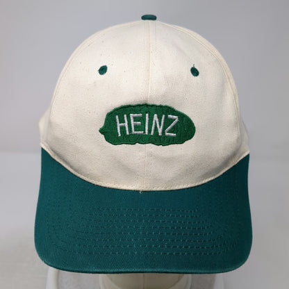 Heinz Logo Snapback White Green One Size Hat Pickle Badge Food Brand Structured