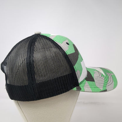 KG Specialties Green Camo Trucker Hat One Size Mesh Snapback Grenade Logo Black