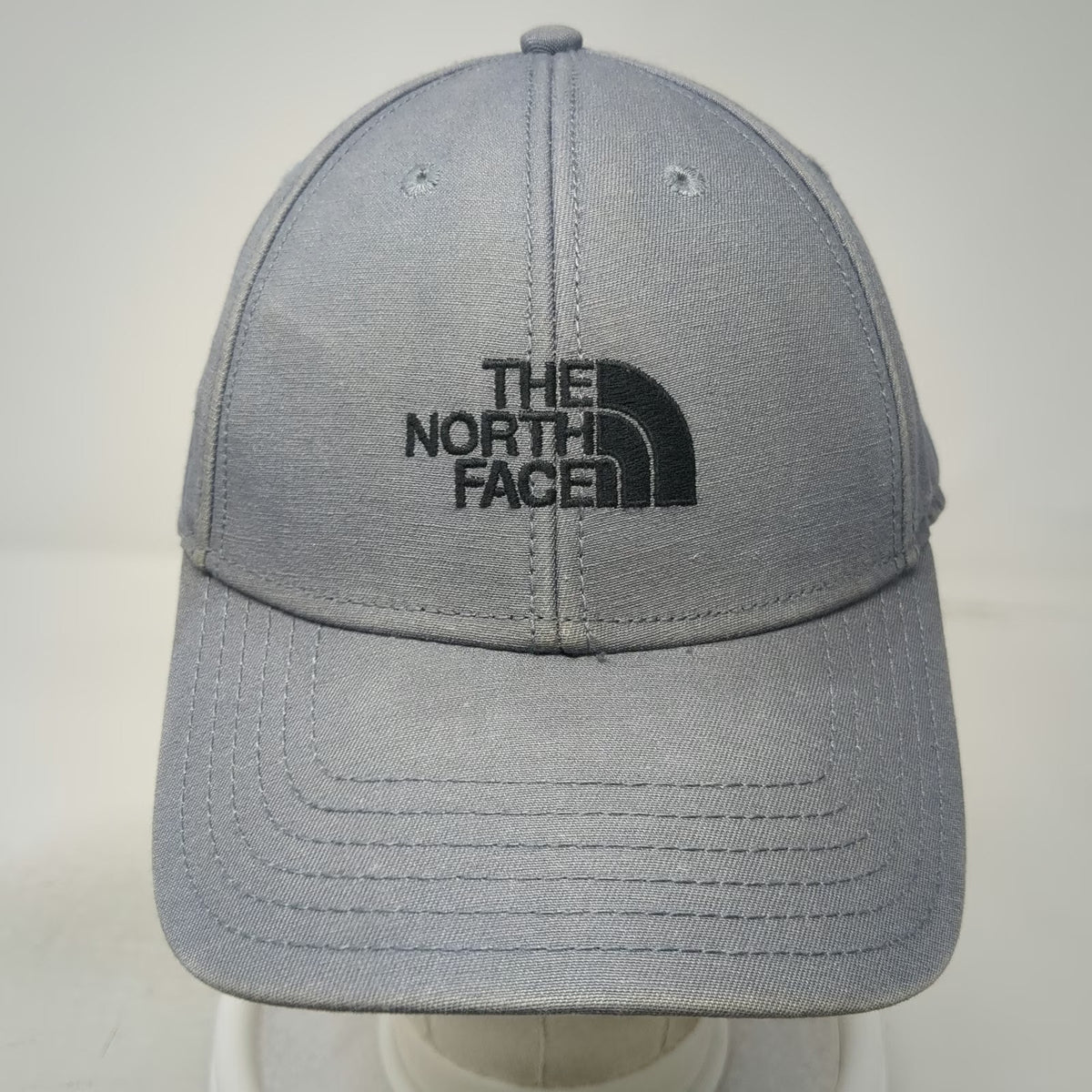 The North Face Baseball Cap Gray OSFM Embroidered Logo Since 1966 Slideback Hat