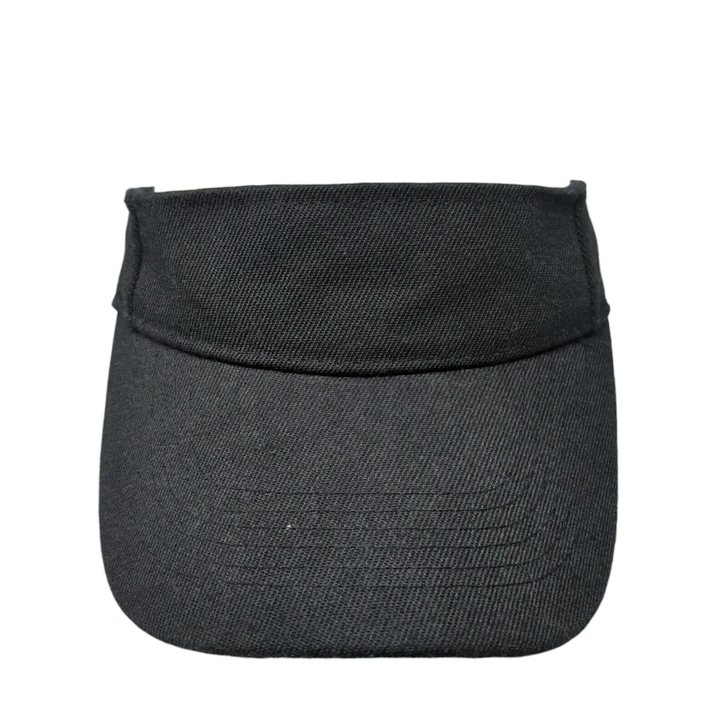 Unbranded Strapback Sun Visor Hat Black One Size Adjustable Blank
