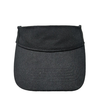 Unbranded Strapback Sun Visor Hat Black One Size Adjustable Blank