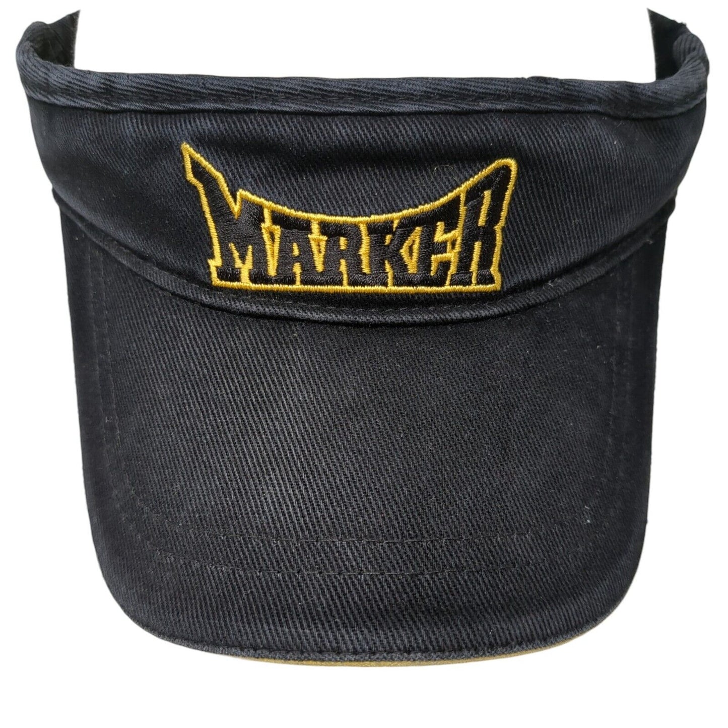 Marker Strapback Sun Visor Cap Black One Size Adjustable Embroidered Lightweight