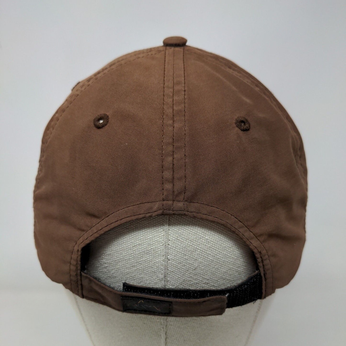 Greg Norman Strapback Hat Brown OSFA Adjustable Embroidered 6 Panel Polyester