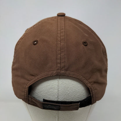 Greg Norman Strapback Hat Brown OSFA Adjustable Embroidered 6 Panel Polyester