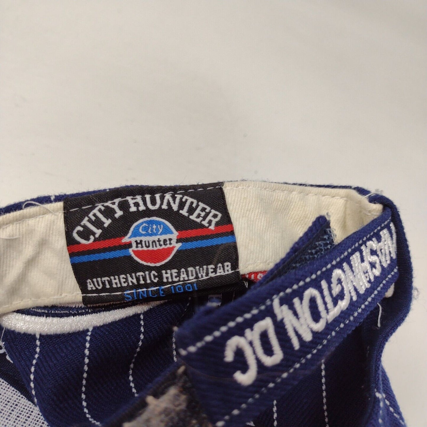 Washington, D.C. Strapback Hat Multi One Size Striped Embroidered
