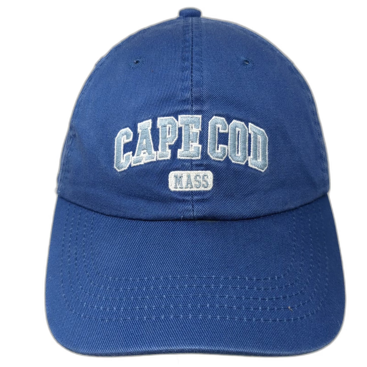 Cuffys Cape Cod Blue One Size Baseball Cap Slideback Hat Massachusetts Cotton
