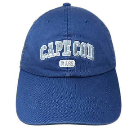 Cuffys Cape Cod Blue One Size Baseball Cap Slideback Hat Massachusetts Cotton
