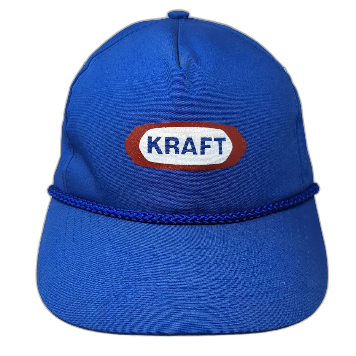 Mohr's Kraft Food Logo Blue One Size 5 Panel Braided Rope Detail Slideback Hat