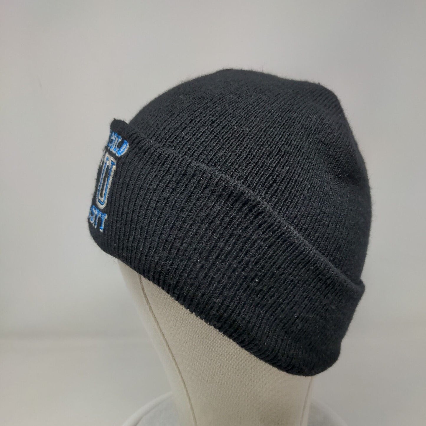 Stone Cold SCU University Beanie Hat Black OSFM Knitted Stretch Embroidered WWE