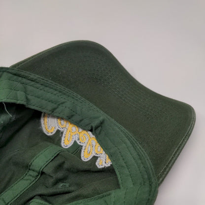 Cabela's Slideback Hat Green OSFM Adjustable Embroidered Logo Vented Holes