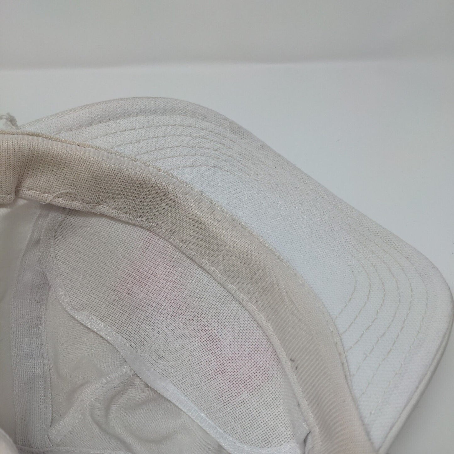 Princeton Snapback Hat White OSFA Adjustable Vented Holes 6 Panel Rope