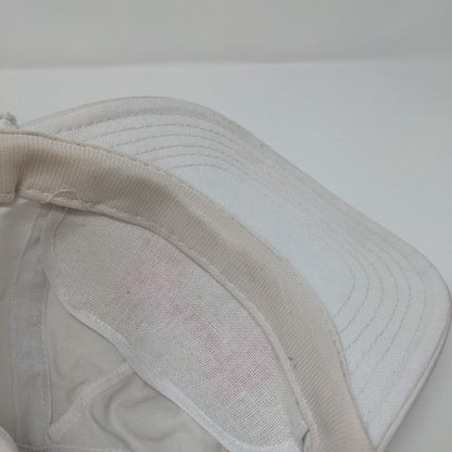 Princeton Snapback Hat White OSFA Adjustable Vented Holes 6 Panel Rope