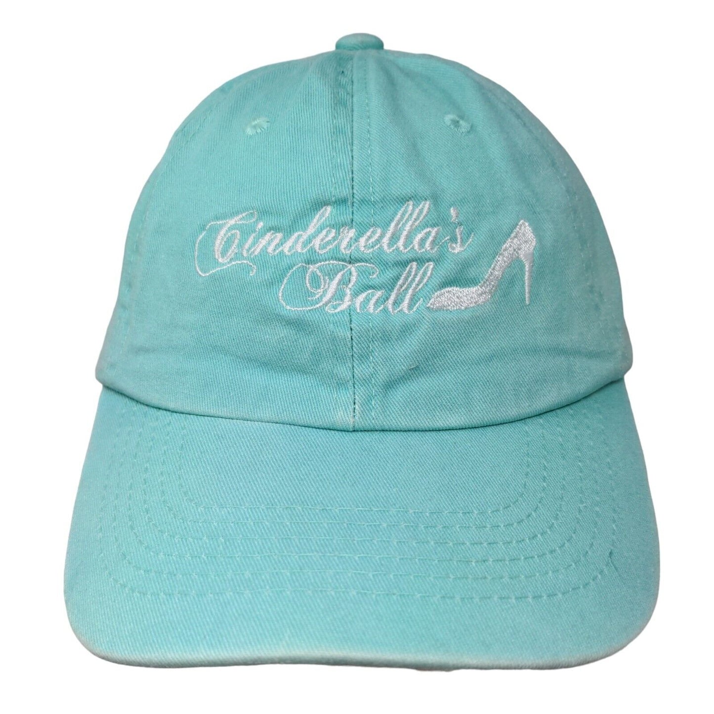 Cinderella's Ball Slideback Hat Blue One Size Embroidered Heartstrings
