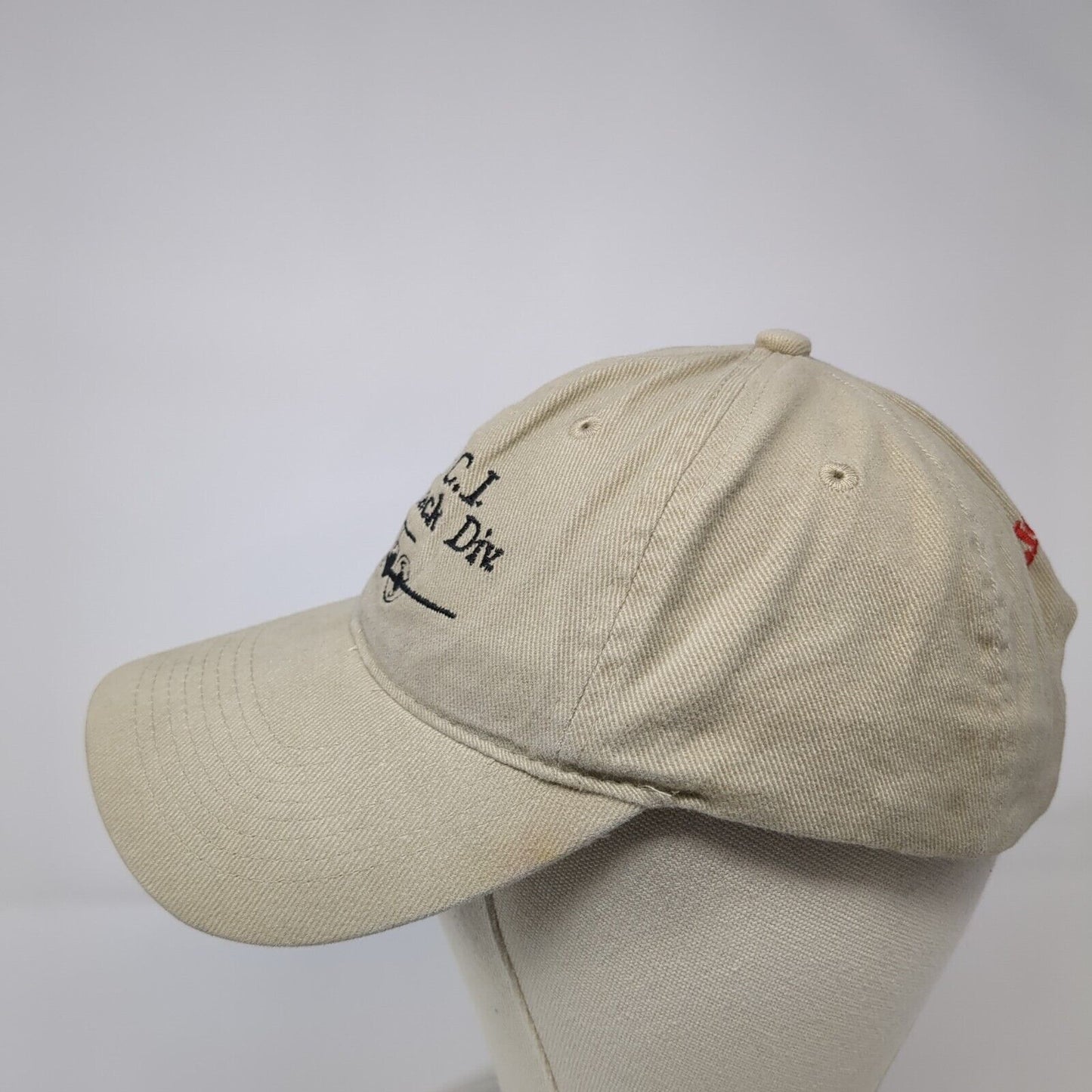 VDCI Air Attack Divison Fight Grew Gaddis Strapback Hat Tan Embroidered Plane