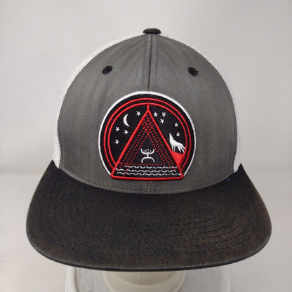Hooey Music Snapback Mesh Back Trucker Hat Multi One Size Colorblock