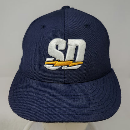 Reebok San Diego Chargers NFL Blue 6 7/8 Wool Fitted Sideline Embroidered Hat