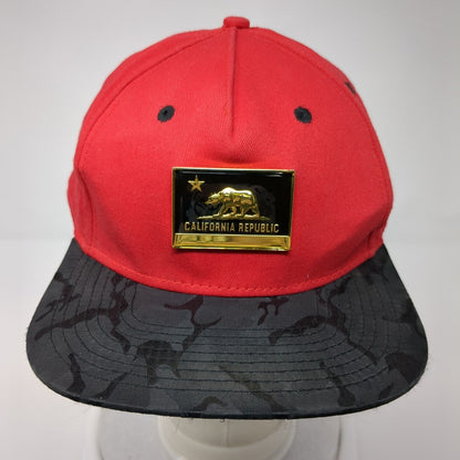California Republic Snapback Hat Multicolor OS Adjustable 6 Panel Official