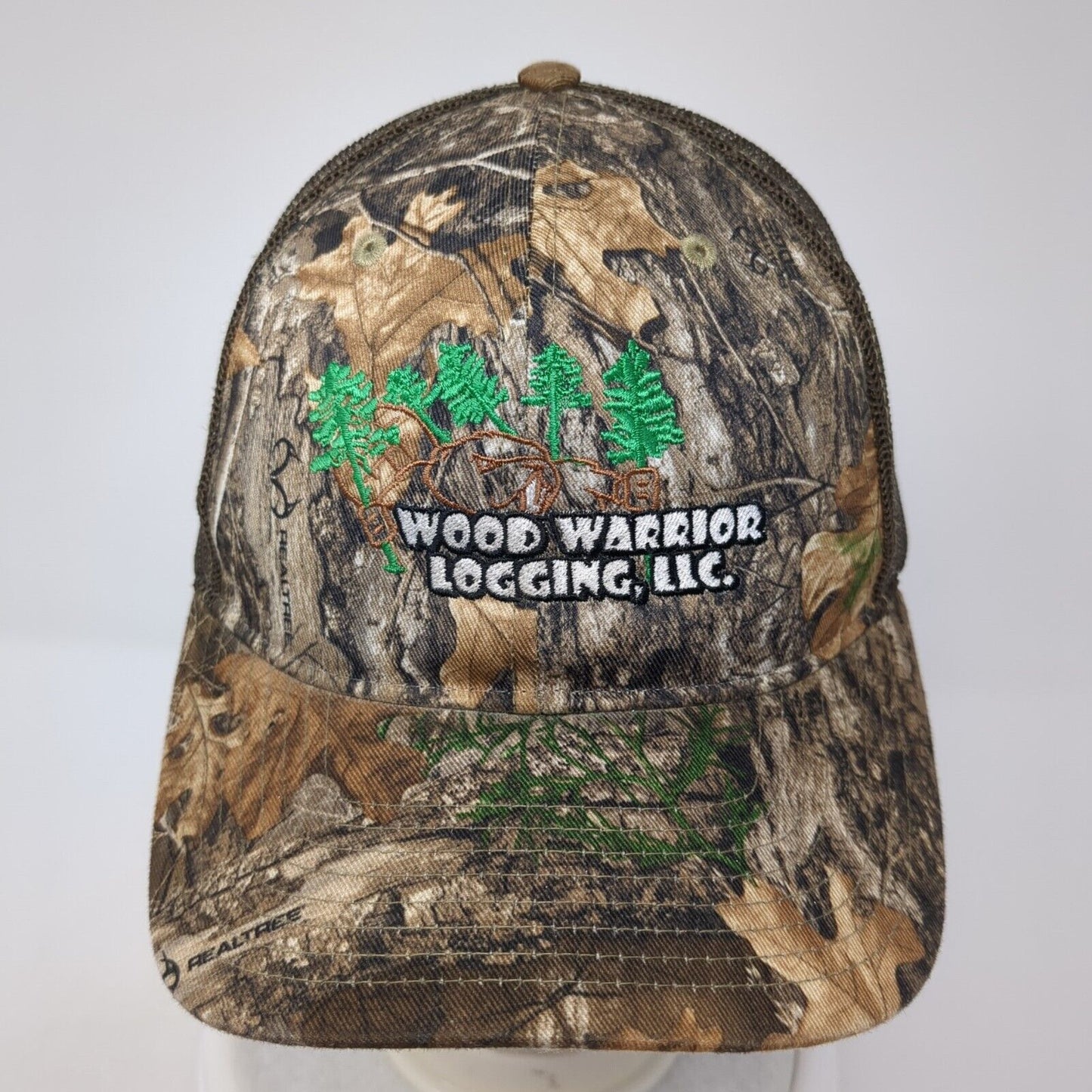 Wood Warrior Logging LLC Trucker Hat Multicolor OS Adjustable Camo Richardson