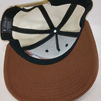 Locale Outdoor Trucker Hat Black Brown One Size Mountain Graphic Mesh Snapback