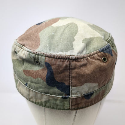 Green Brown Black Army Cap One Size Woodland Camo Patrol Tactical Hat