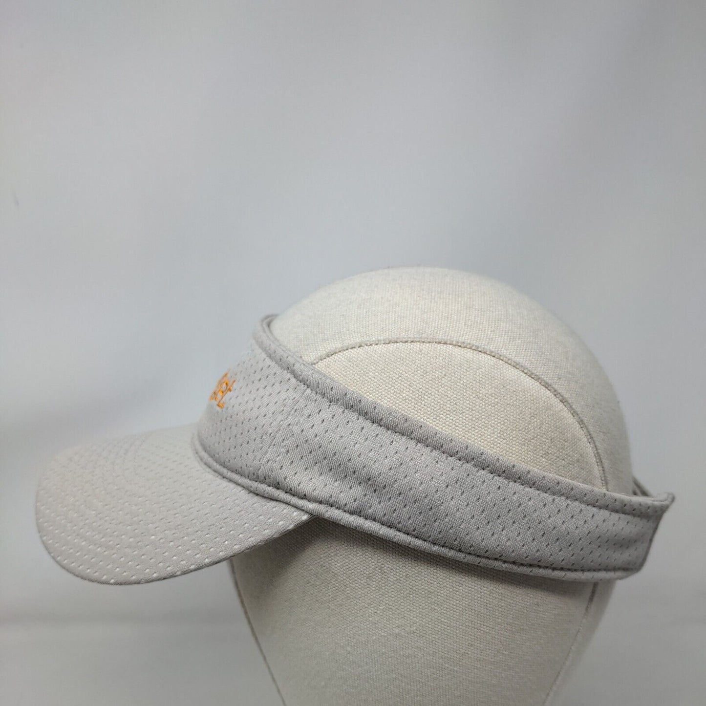 Exact Target Adult Strapback Sun Visor Gray OS Embroidered Augusta Sportswear