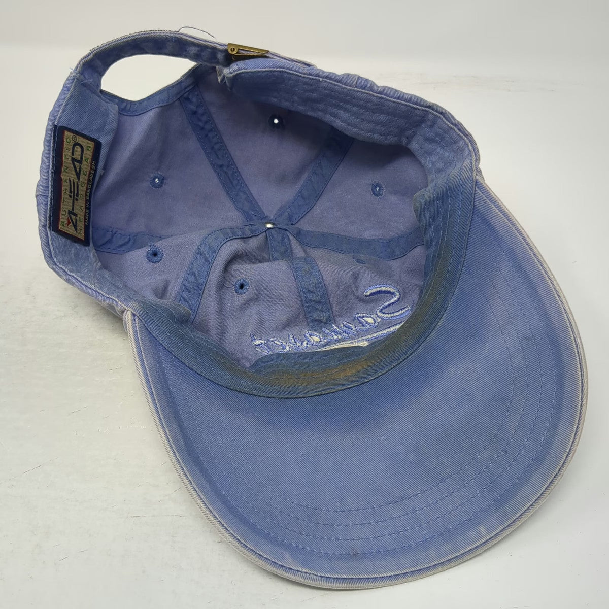 Ahead Baseball Cap Blue One Size Samoset Resort G.C. Lobster Embroidery Hat