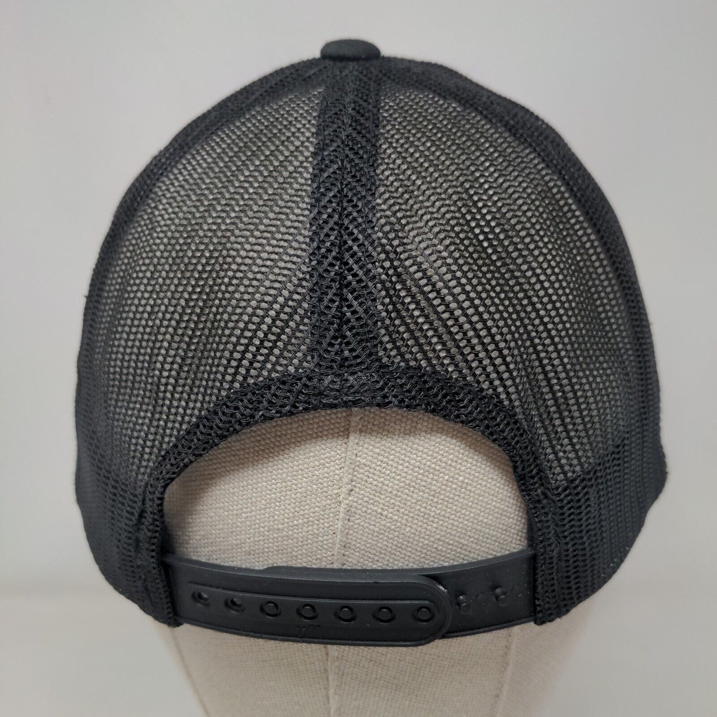 Good News Snapback Trucker Hat Black One Size Adjustable Mesh Back Yupoong