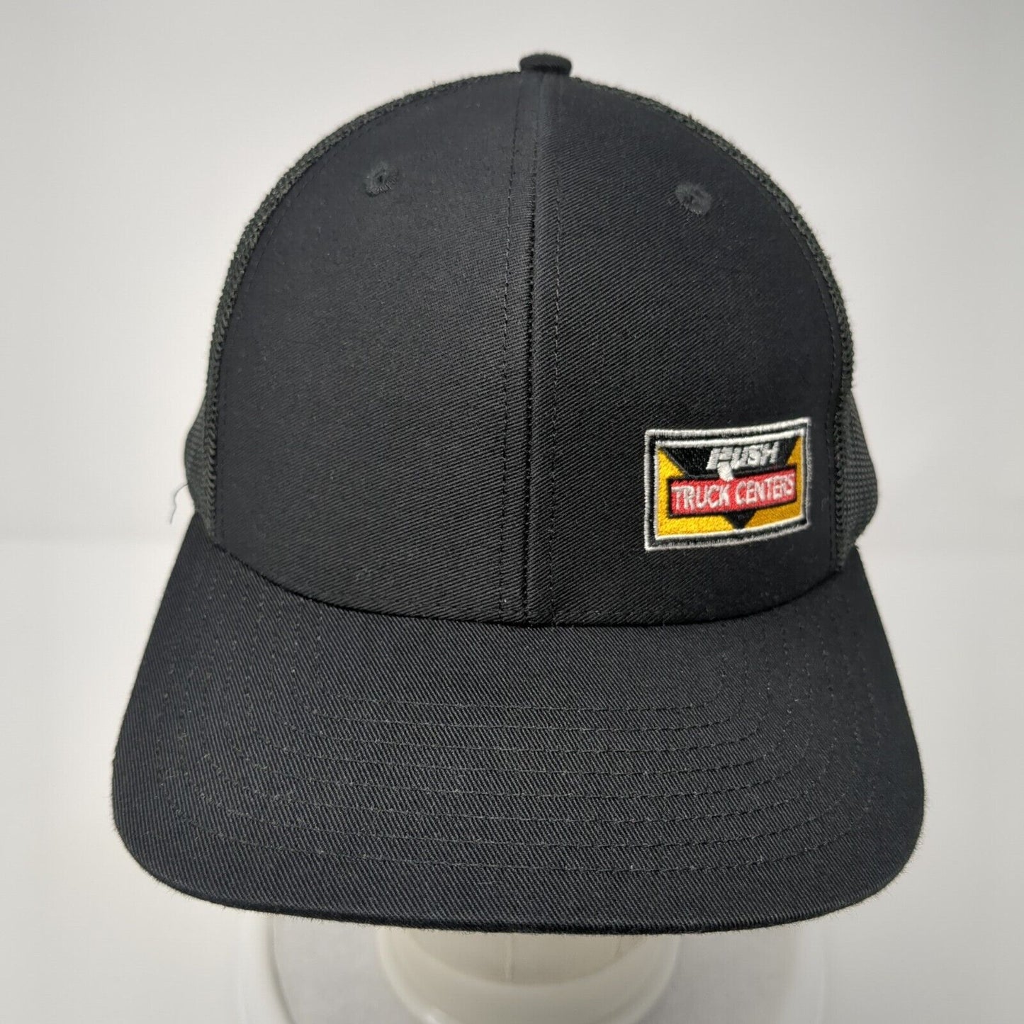 Rush Truck Centers Snapback Trucker Hat Black One Size Mesh Back 6 Panel