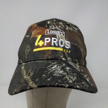 Lowe's Men's Snapback Mesh Back Hat Camo Adjustable Embroidered Logo