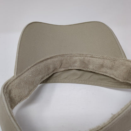 Unbranded Strapback Sun Visor Hat Tan One Size Adjustable Lightweight Blank