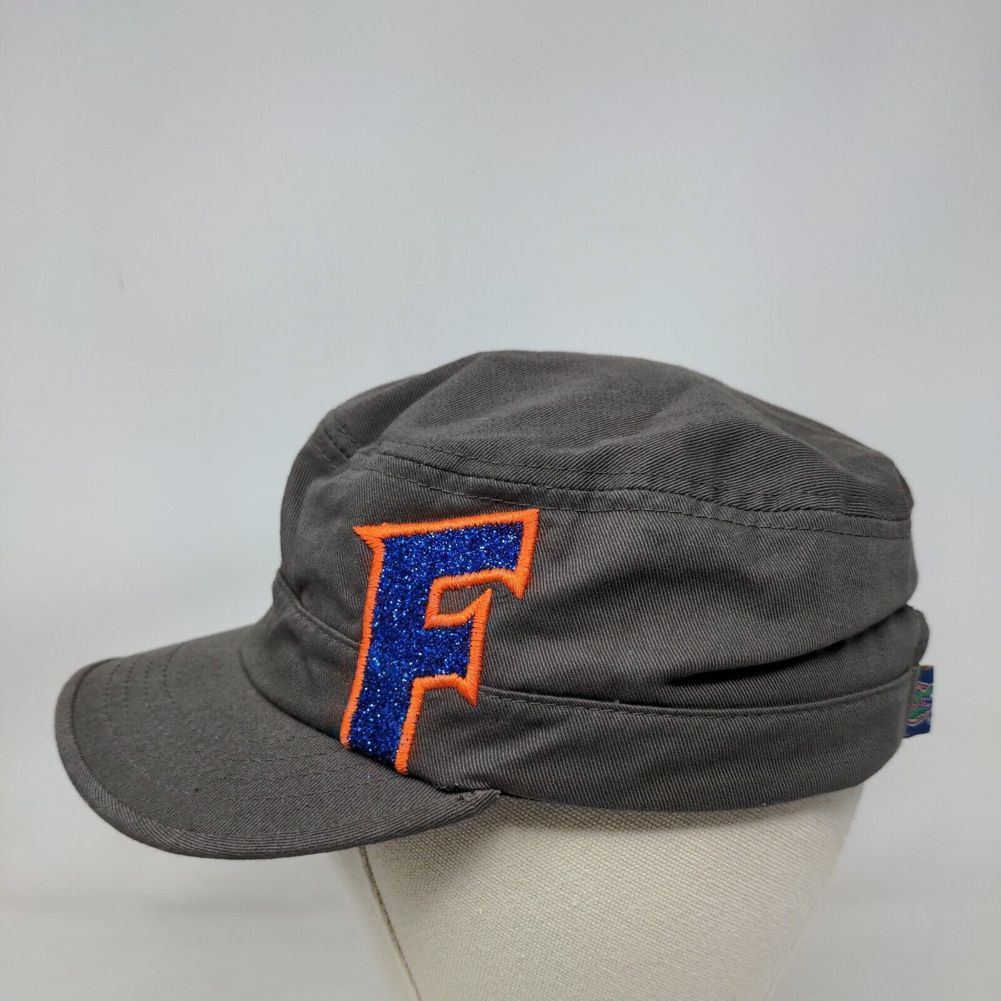 Florida University Womens Cadet Cap Slideback Gray Embroidered Logo Sparkly NCAA