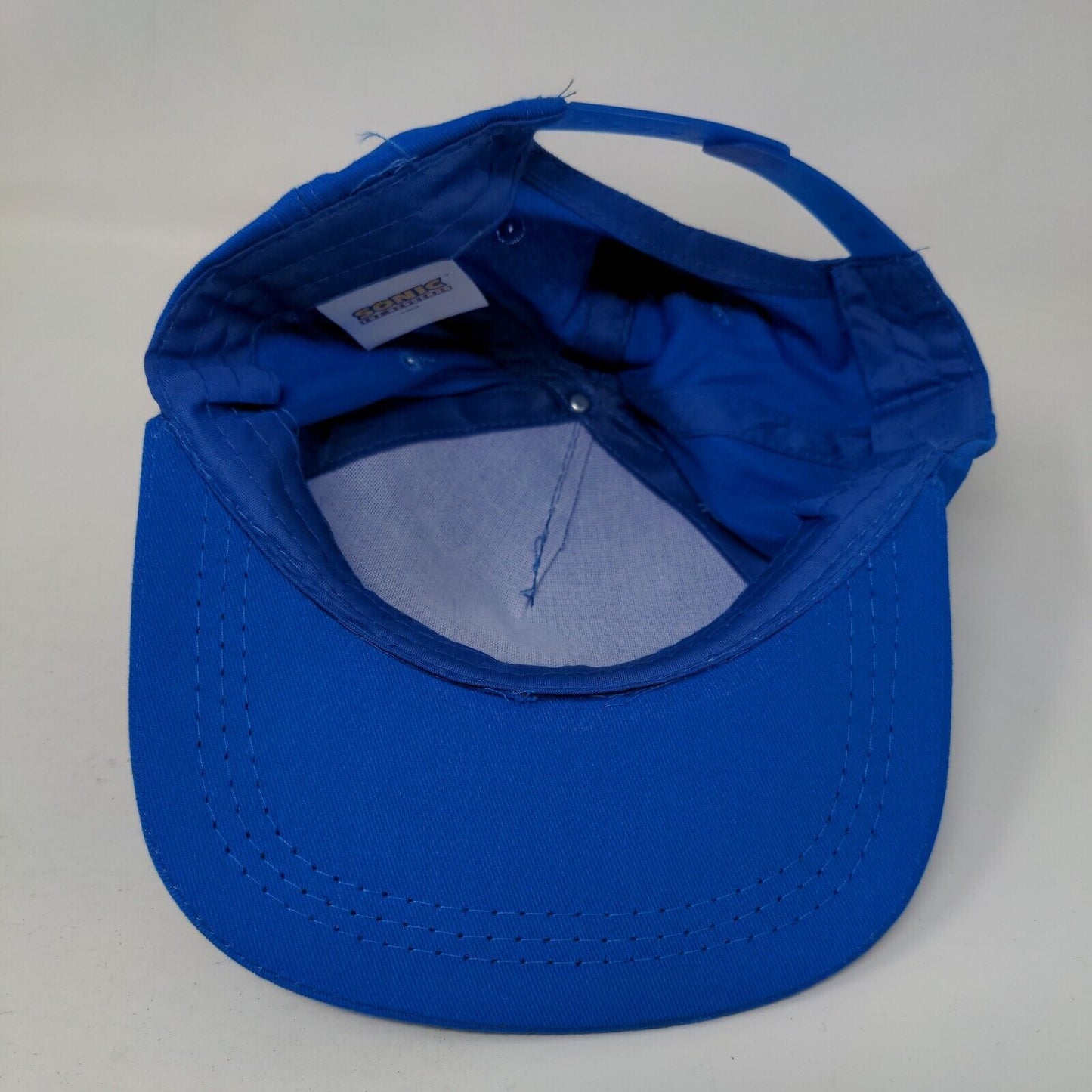 Sonic The Hedgehog Sega Snapback Hat Blue One Size Adjustable Vent Holes