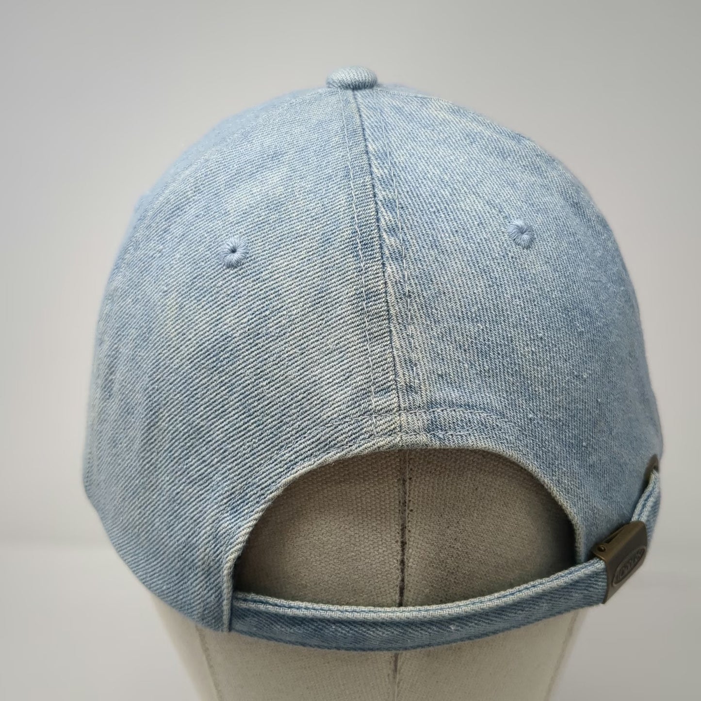 Toppers Baseball Cap Blue One Size Denim Embroidered Zubrin Logo Adjustable Hat