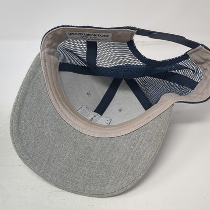 DiscoverHorizons Trucker Hat Gray One Size Mesh Back Snapback Nature Patch Sun