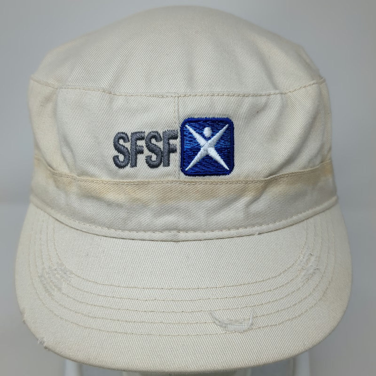 Alternative Army Cap Beige One Size SuccessFactors SFSF Strapback Distressed Hat