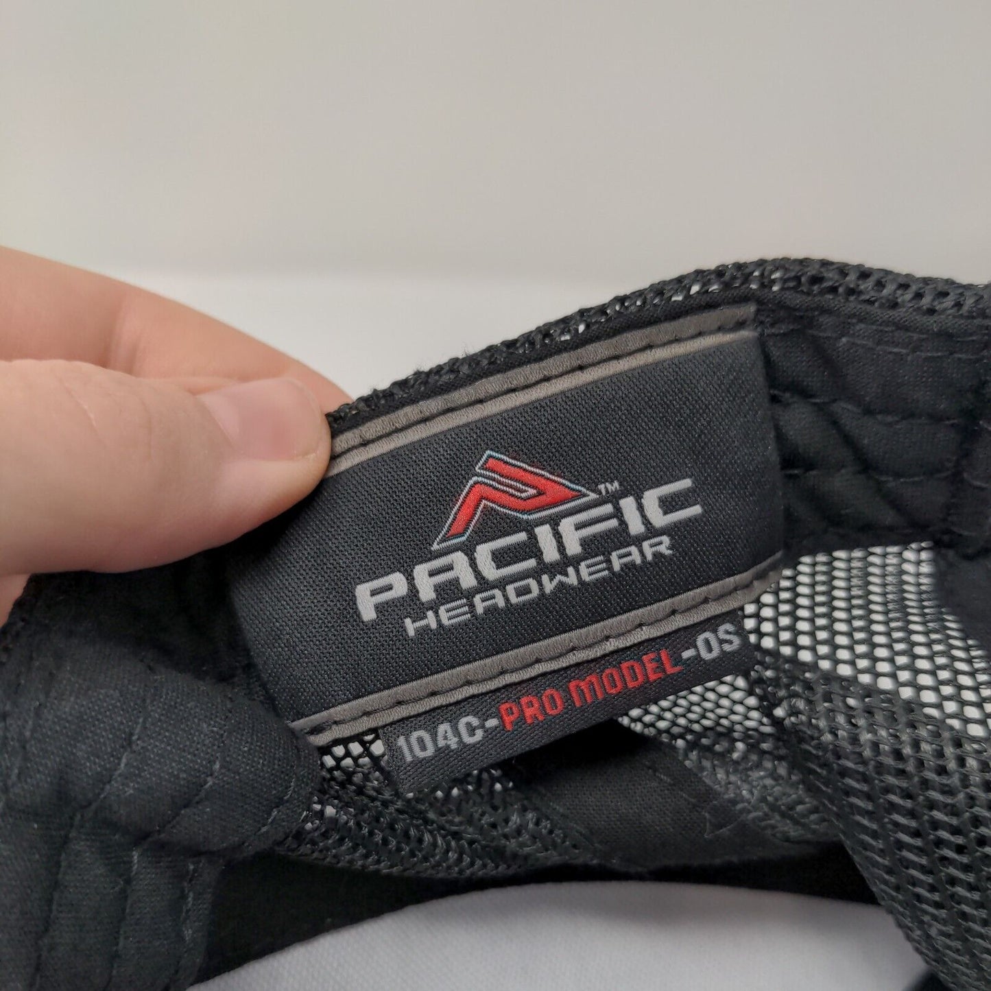 EB Snapback Trucker Hat Gray One Size Adjustable Mesh Back Pacific Headwear