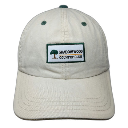 Imperial Shadow Wood Country Club Golf Patch Baseball Cap Beige OSFM Hat Green