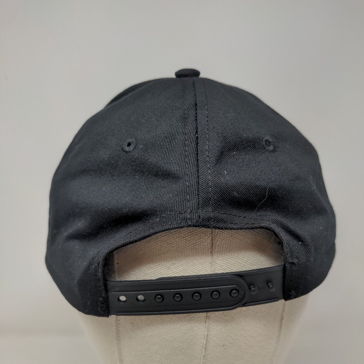 Lilo & Stitch Snapback Hat Black One Size Embroidered 6 Panel Disney