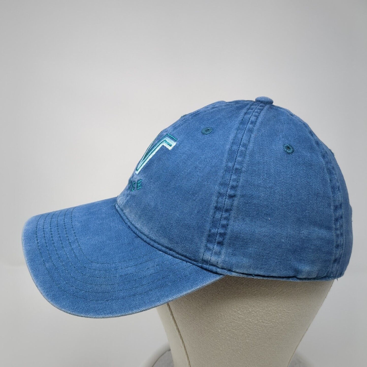 V Boise Slidebak Hat Blue One Size Adjustable Embroidered Denim 6 Panel Otto