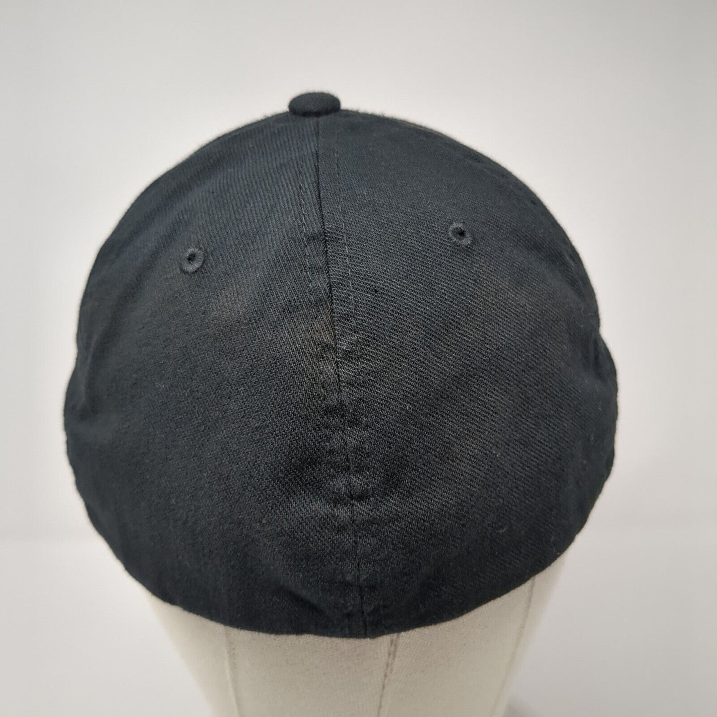 Richardson Pro 185 Fitted Baseball Cap Black XL Lightweight Embroidered 6 Panel