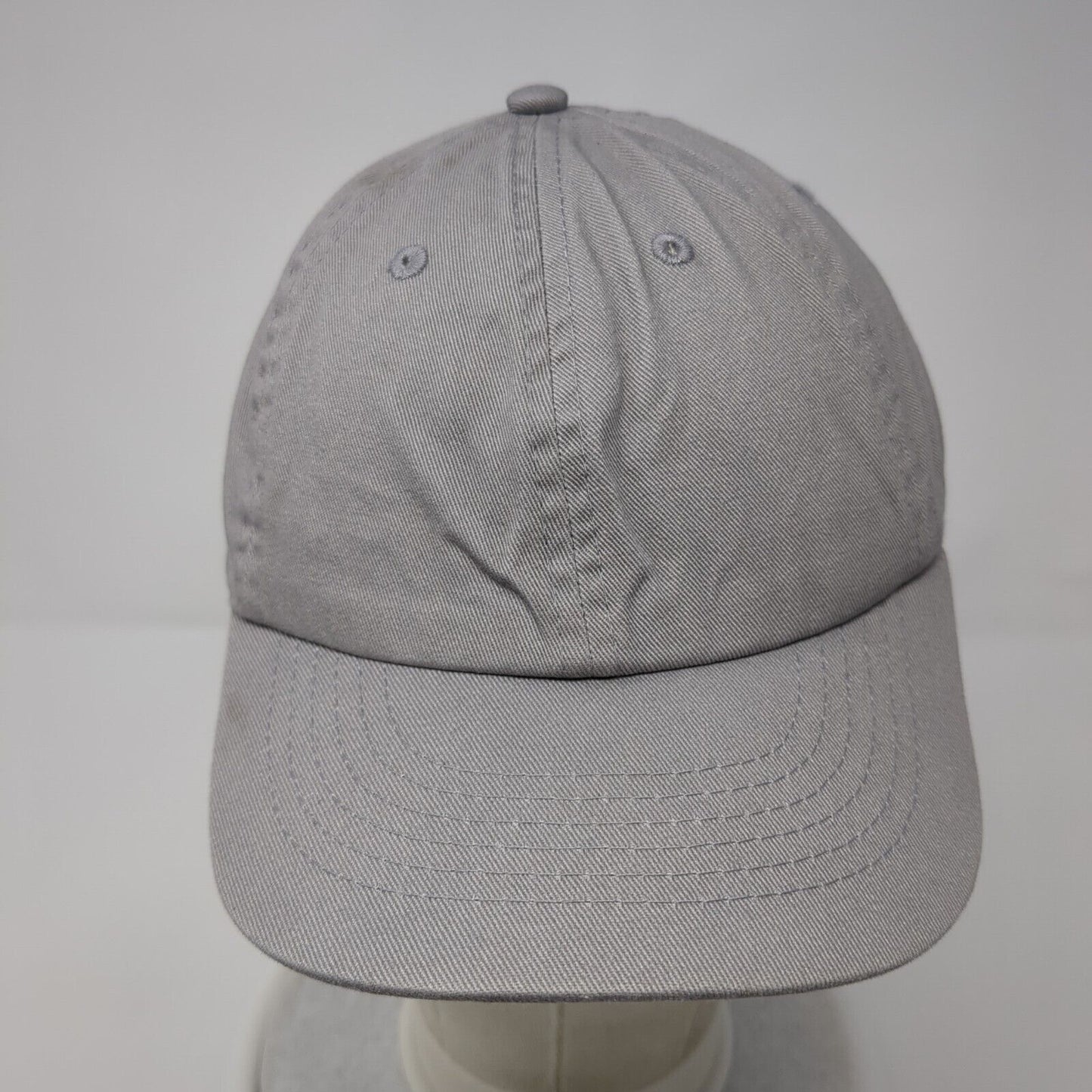 Newhattan Slideback Hat Gray One Size Adjustable Embroidered Blank Cotton