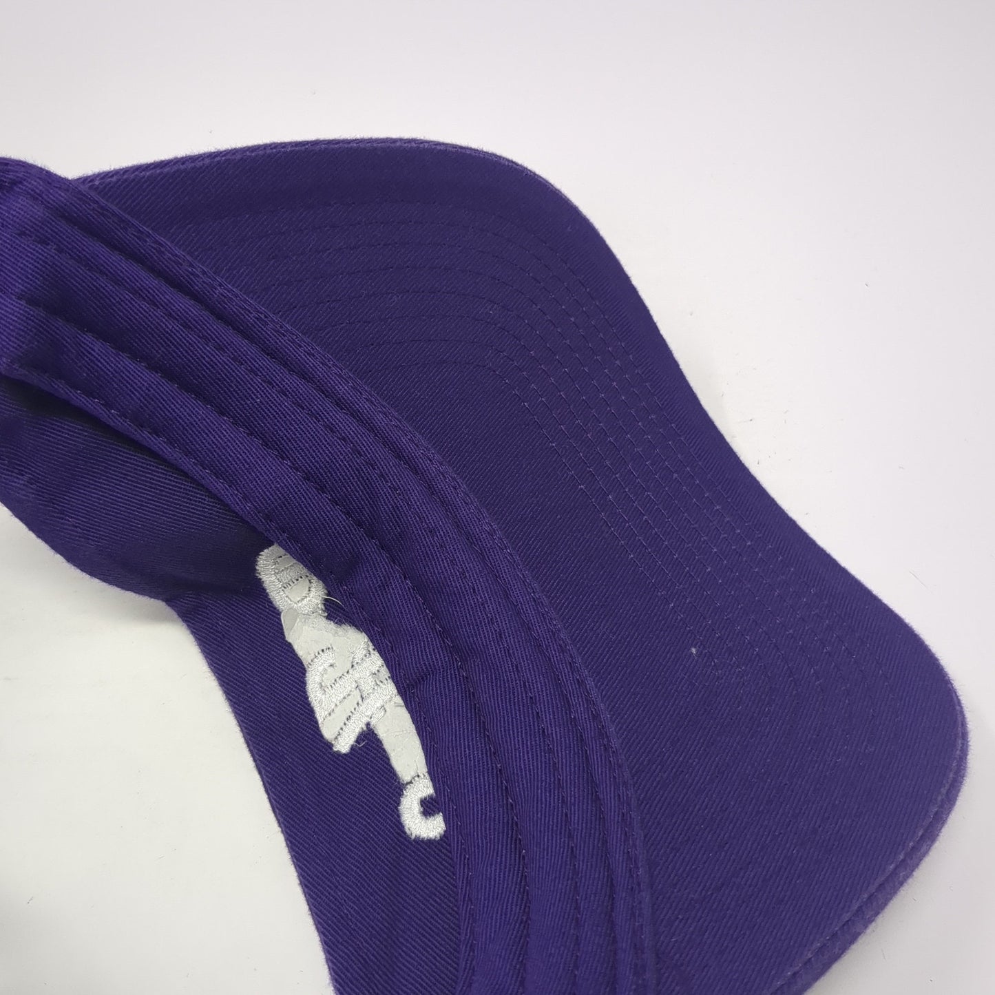 PHS Sun Visor Hat Purple OS Adjustable Strap Lightweight Embroidered Adidas