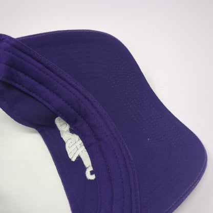 PHS Sun Visor Hat Purple OS Adjustable Strap Lightweight Embroidered Adidas