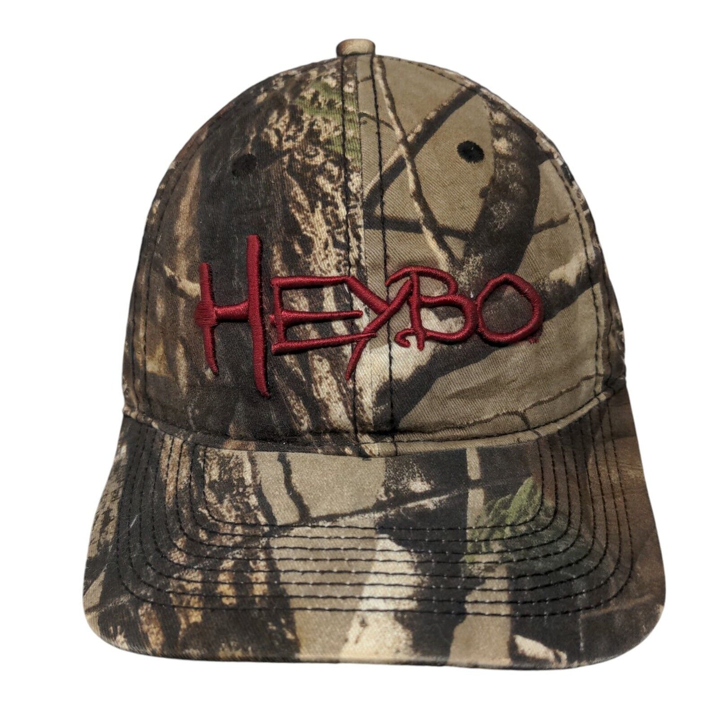 HEYBO Strapback Hat Camouflage One Size Adjustable Embroidered 6 Panel Cotton